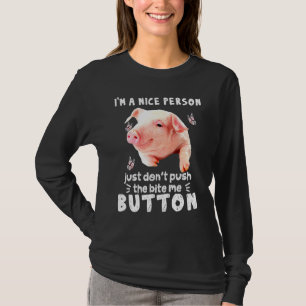 Camiseta Coloque Uma Pessoa Bonita Só Não Puxe A Mordida Qu