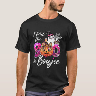Camiseta Coloquei a boia em Boujee Cute Leopard Boujie Ghos