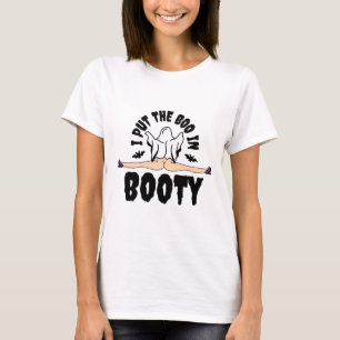 Camiseta Coloquei o Boo na Dia de as Bruxas engraçado de Bo
