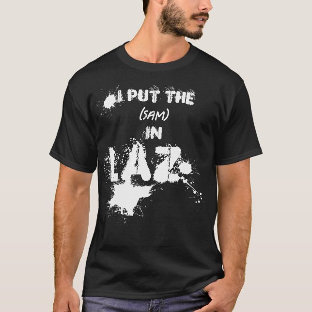 Camiseta Coloquei O (nome) em Laz - LAZY - Sólidos Engraçad (Frente)