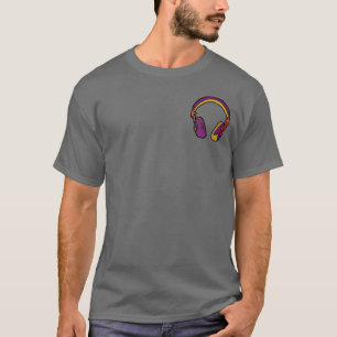 Camiseta color dj headphone