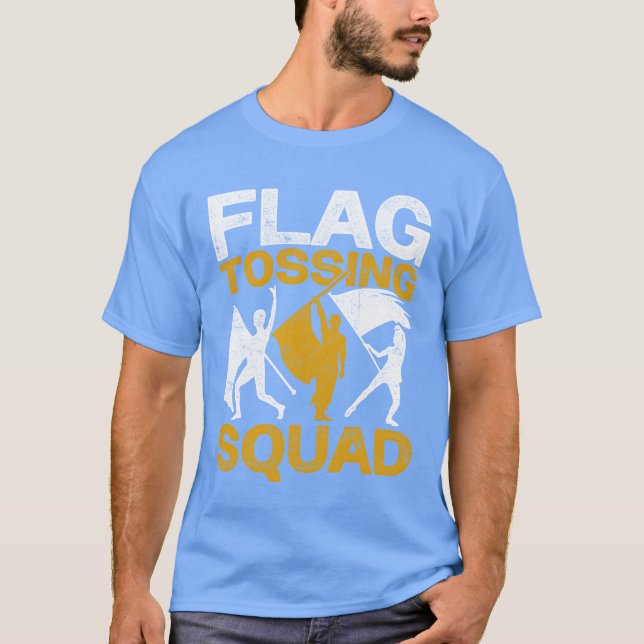 Camiseta Color Guard Colorguard Flagossing Squad girl (Frente)