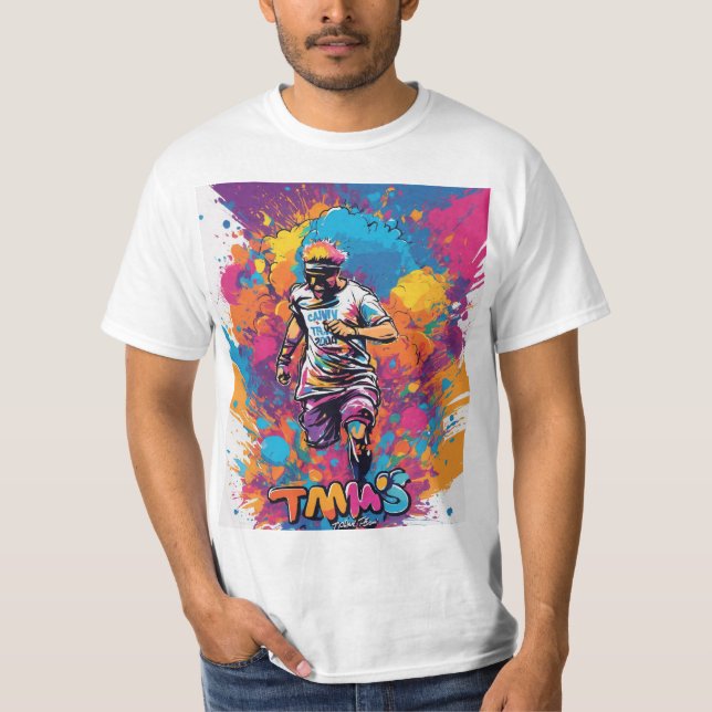 Camiseta "Color Run Spectacular Tee: Vibrant Edition" (Frente)