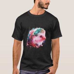 Camiseta Color Splash Hedgehog Art - Nature Animal Porcupin