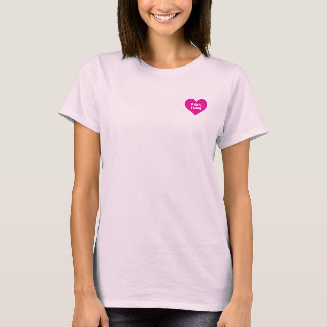 Camiseta Color War Pink Team Shirt (Frente)