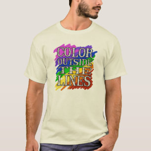 Camiseta Colora fora das linhas t-shirt