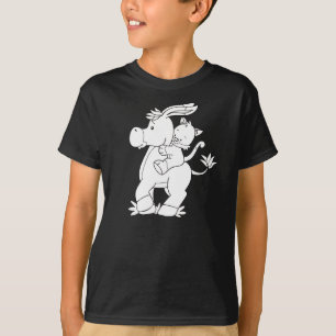 Camiseta Colora-me asno e gatinho