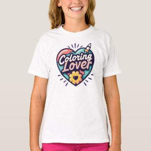 Camiseta Coloração ao longo do tempo - Arte criativa engraç