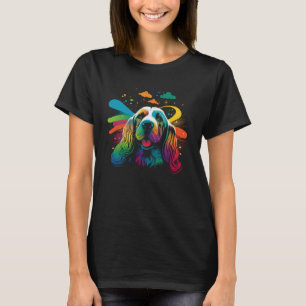 Camiseta Coloração do Hound Colorida Pop Splash Tie Dye