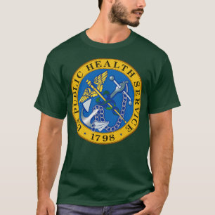 Camiseta Coloração do selo do Serviço de Saúde Pública dos