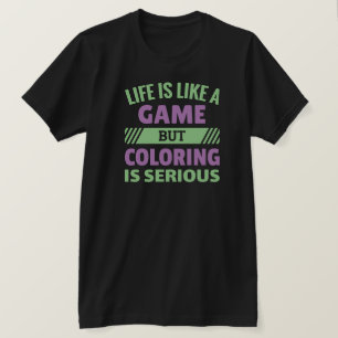 Camiseta Coloração é grave - T-Shirt do Ventilador de Cor E