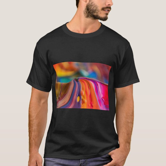 Camiseta Coloração Pintada Da Montanha Vibes (Frente)
