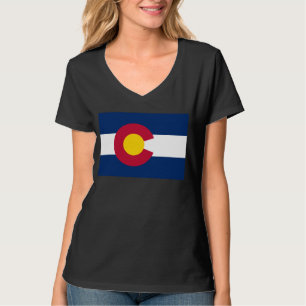 Camiseta Colorado: Bandeira do Estado do Centenário dos EUA