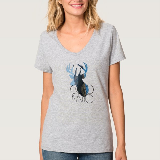 Camiseta Colorado Buck & Mountain Tshirt (Frente)