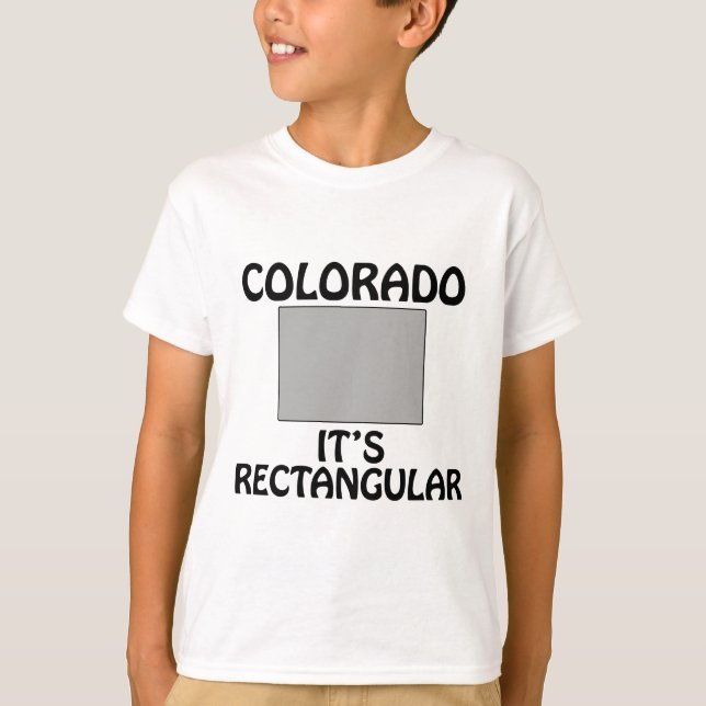 Camiseta Colorado - É Retangular (Frente)