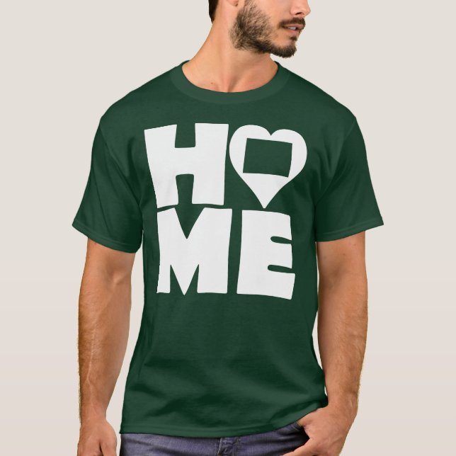Camiseta Colorado Home Heart State Tees (Frente)