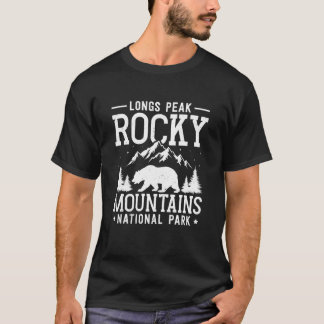 Camiseta Colorado LONGS PEAK PARQUE NACIONAL MONTANHAS ROCH
