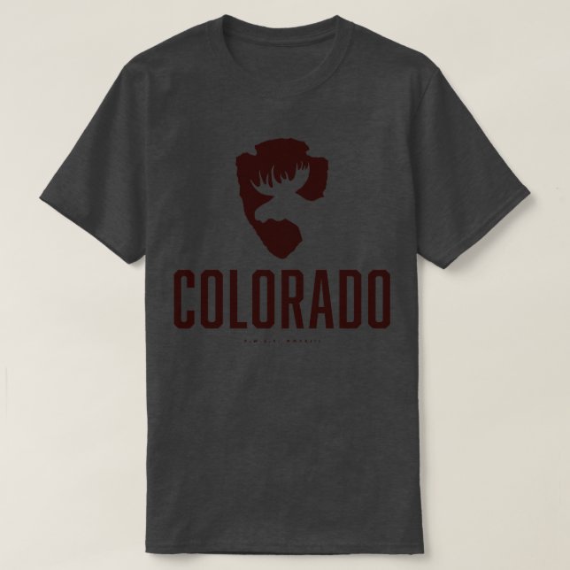 Camiseta Colorado Moose Brown (Frente do Design)