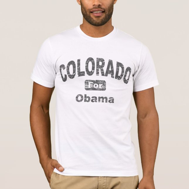 Camiseta Colorado para Barack Obama (Frente)
