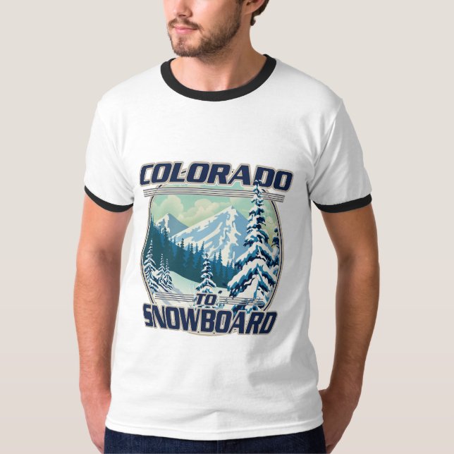 Camiseta Colorado Para Snowboard (Frente)