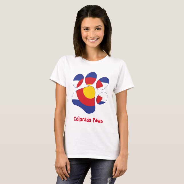 Camiseta Colorado Paws (Frente Completa)