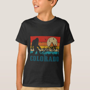 Camiseta Colorado Pé Grande Vintage Montanhas Rochosas Cami