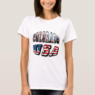 Camiseta Colorado Picture e USA Text