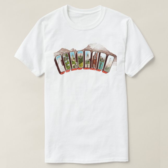 Camiseta Colorado Postcard T-Shirt (Frente do Design)