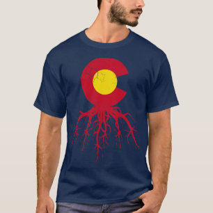 Camiseta Colorado Roots Flag Home Love Family