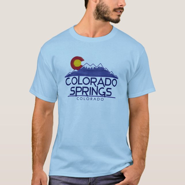 Camiseta Colorado Springs wood mountains shirt (Frente)
