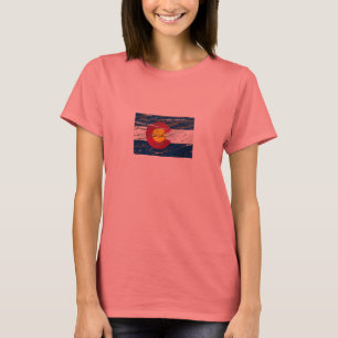 Camiseta Colorado State Vintage Retro Colorado flag