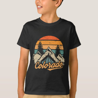 Camiseta Colorado Tee - Montanhas da Vintage Retro Nature H