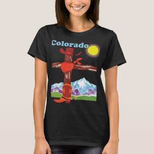 Camiseta Colorado Totem Mountain, Viagem Rústica e Retro