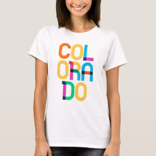 Camiseta Colorado Vintage Colorido Tipo Arte Pop dos Anos 8