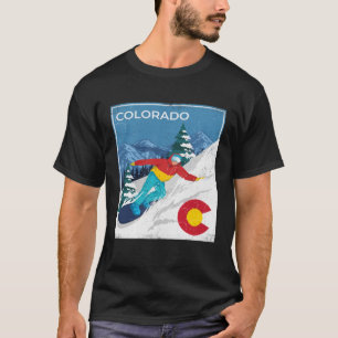 Camiseta Colorado Winter Snowboard Snowboarder Snowboar
