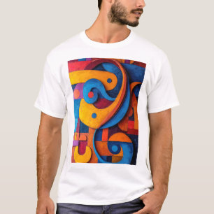 Camiseta Colorcubo 5 Cubismo Colorido