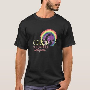 Camiseta Colore nosso mundo terrestre com orgulho