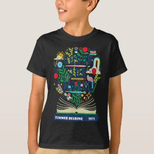 Camiseta Colore o nosso verão mundial Lendo Boho Wildflow 2