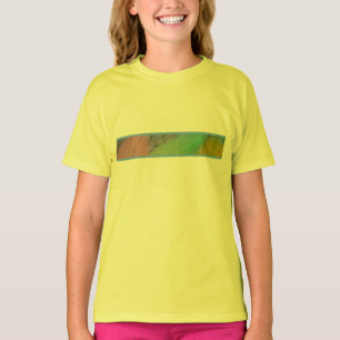 Camiseta Colored Feathers - acabamento azul claro