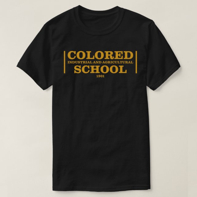 CAMISETA COLORED INDUSTRIAL AND AGRICULTURAL SCHOOL (Frente do Design)