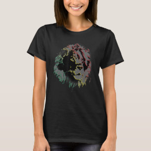 Camiseta Colores de massas alimentícias de leão majestoso E