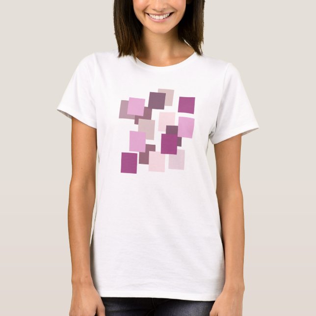 Camiseta Colores de Vinho Design Geométrico Moderno (Frente)