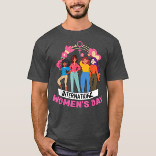 Camiseta Colores Diversidade de Unidade Feminismo Internaci