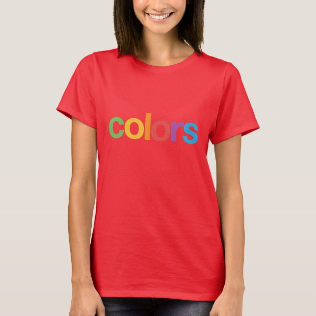 Camiseta Colores T-Shirt (Frente)