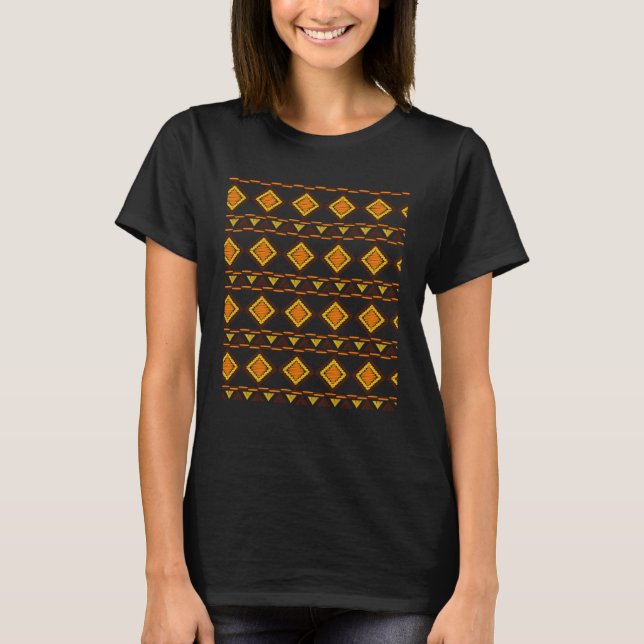 Camiseta Colorful African Pattern African artwork African H (Frente)