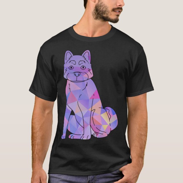 Camiseta Colorful Akita (Frente)