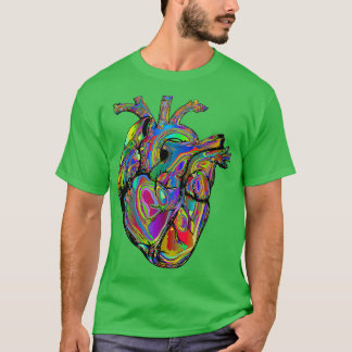 Camiseta Colorful Anatomical Heart