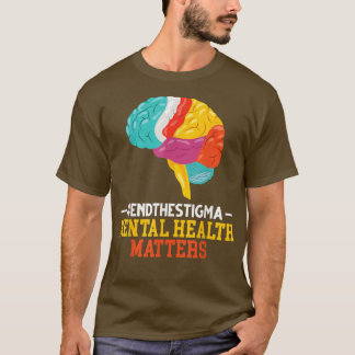 Camiseta Colorful Brain Mental Health 662 295 