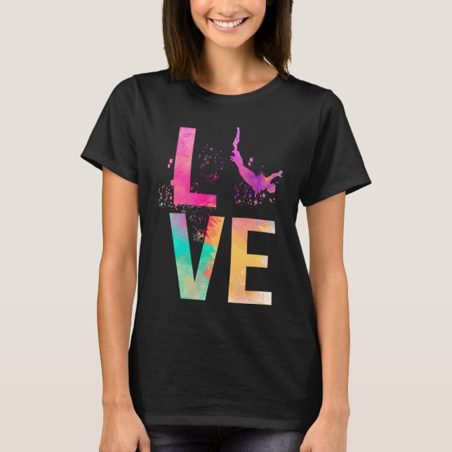 Camiseta Colorful Bungee Jumping Mom  Bungee Jumping (Frente)