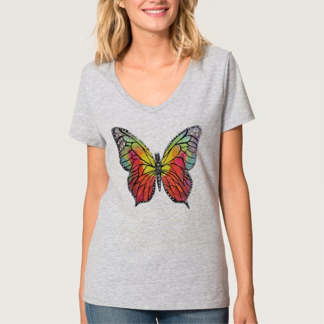 Camiseta Colorful Butterfly (Frente)